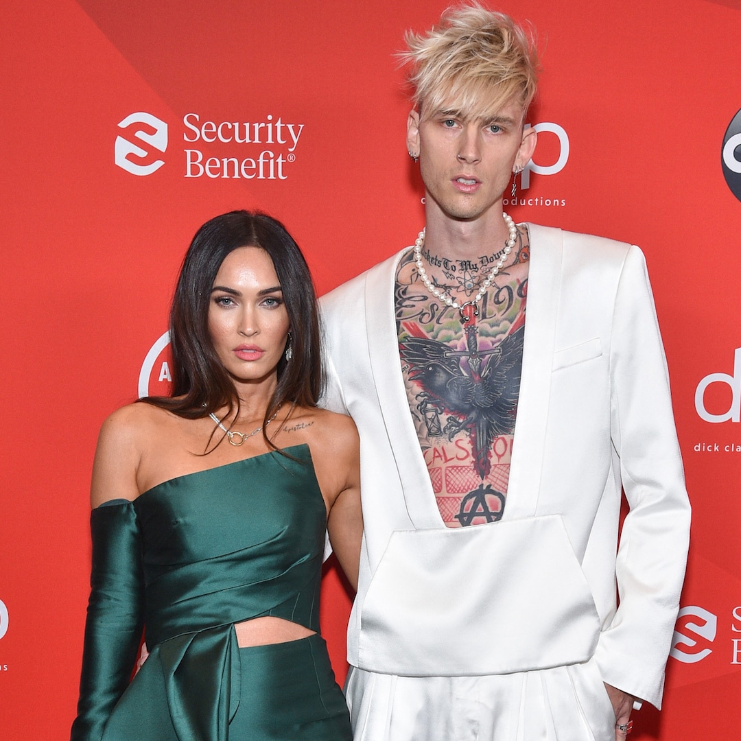See Machine Gun Kelly and Megan Fox Share Cute Kiss For His Birthday